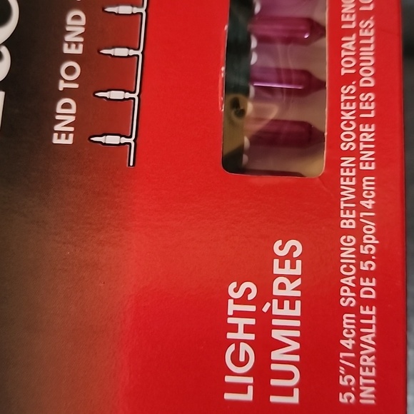 Vintage  NOMA Alderbrook pink minilites extra brite new old stock - Picture 9 of 10